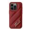 Karl Lagerfeld Diagonal Quilted Script case for iPhone 15 Pro - red | Techbox