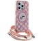 Karl Lagerfeld IML Crossbody Monogram Karl &amp; Choupette Head MagSafe Case for iPhone 15 Pro Max - Pink | Techbox