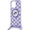 Karl Lagerfeld IML Crossbody Monogram Karl &amp; Choupette Head MagSafe case for iPhone 15 Pro - purple | Techbox