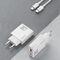 GaN Dudao A30EUL 30W USB-A / USB-C Wall Charger + USB-C - Lightning Cable - White | Techbox