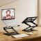Laptop stand Wozinsky WRS-CPY75DSB aluminum + Free! smartphone stand - black | Techbox