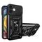 Hybrid Armor Camshield iPhone 16 Armored Case with Camera Cover and Stand - Black - Apple Cases - Cases - Techbox