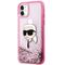 Karl Lagerfeld Glitter Karl Head iPhone 11/XR Case - Pink - Uncategorized Cases (2) - Cases - Techbox