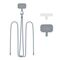 Tech-Protect C5S Rope Crossbody Strap Leash - Gray