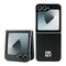 DKNY Leather Metal Stack Logo Case for Samsung Galaxy Z Flip 6 - Black | Techbox