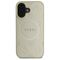 Guess Saffiano Peony Classic Logo MagSafe case for iPhone 16 - gold | Techbox