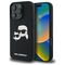 Karl Lagerfeld Silicone Case Heads Print MagSafe for iPhone 16 Pro - Black - Apple Cases - Cases - Techbox