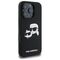 Karl Lagerfeld Silicone Case Heads Print MagSafe for iPhone 16 Pro - Black - Apple Cases - Cases - Techbox