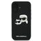 Karl Lagerfeld Silicone Case Nauble Heads Print MagSafe for iPhone 16 Plus - Black | Techbox