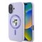 Karl Lagerfeld Silicone Karl&amp;Choupette Heads Ring MagSafe Case for iPhone 16 Plus - Purple | Techbox
