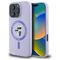 Karl Lagerfeld Silicone Karl&amp;Choupette Heads Ring MagSafe Case for iPhone 16 Pro - Purple - Apple Cases - Cases - Techbox