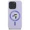 Karl Lagerfeld Silicone Karl&amp;Choupette Heads Ring MagSafe Case for iPhone 16 Pro - Purple - Apple Cases - Cases - Techbox