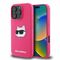 Karl Lagerfeld Silicone Choupette Head Print MagSafe iPhone 16 Pro Max Case - Fuchsia | Techbox