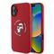 Karl Lagerfeld Silicone Karl&amp;Choupette Heads Ring MagSafe iPhone 16 Case - Red - Apple Cases - Cases - Techbox