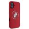 Karl Lagerfeld Silicone Karl&amp;Choupette Heads Ring MagSafe iPhone 16 Case - Red - Apple Cases - Cases - Techbox