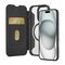 Puro Book Mag MagSafe Leather Case with Flap and Card Slot for iPhone 16 Pro - Black | Techbox