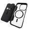 Puro Book Mag MagSafe Leather Case with Flap and Card Slot for iPhone 16 Pro - Black | Techbox