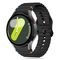 Tech-Protect Silicone Sport Strap for Samsung Galaxy Watch 4 / 5 / 5 Pro / 6 / 7 / FE - Black | Techbox