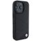 BMW Signature Leather Crossing Lines Pattern iPhone 16 Pro Case - Black | Techbox