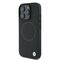 BMW Signature Leather Half Textured &amp; Circle MagSafe case for iPhone 16 Pro - black | Techbox