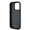BMW Signature Leather Half Textured &amp; Circle MagSafe case for iPhone 16 Pro - black | Techbox