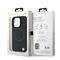 BMW Signature Leather Half Textured &amp; Circle MagSafe case for iPhone 16 Pro - black | Techbox