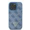 Guess Leather Metal Logo Strass Crossbody Case for iPhone 16 Pro - Blue - Apple Cases - Cases - Techbox