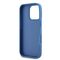 Guess Leather Metal Logo Strass Crossbody Case for iPhone 16 Pro - Blue - Apple Cases - Cases - Techbox