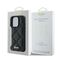 Guess Quilted Metal Logo iPhone 16 Pro Case - Black | Techbox