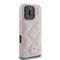 Guess Quilted Metal Logo iPhone 16 Pro Case - Pink | Techbox