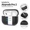 Tech-Protect Silicone Case for Apple AirPods Pro 1 / 2 - Black - Smartphone Accessories - Cables & Accessories - Techbox