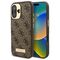 Guess 4G Logo Plate MagSafe iPhone 16 Plus Case - Brown - Apple Cases - Cases - Techbox
