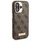 Guess 4G Logo Plate MagSafe iPhone 16 Plus Case - Brown - Apple Cases - Cases - Techbox