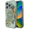 Guess IML Flower &amp; Tonal Circle MagSafe case for iPhone 16 Pro - green | Techbox