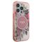 Guess IML Flower &amp; Tonal Circle MagSafe iPhone 16 Pro Max Case - Pink | Techbox