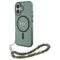Guess IML Glitter With Pearl Strap MagSafe case for iPhone 16 Plus - green - Apple Cases - Cases - Techbox