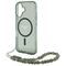Guess IML Glitter With Pearl Strap MagSafe case for iPhone 16 Plus - green - Apple Cases - Cases - Techbox
