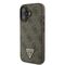 Guess Leather Metal Logo Strass Crossbody Case for iPhone 16 - Brown - Apple Cases - Cases - Techbox