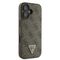 Guess Leather Metal Logo Strass Crossbody Case for iPhone 16 - Brown - Apple Cases - Cases - Techbox