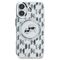 Karl Lagerfeld IML Monogram Karl &amp; Choupette Head MagSafe iPhone 16 Case - Clear | Techbox
