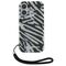 Karl Lagerfeld IML Zebra Pattern &amp; Cord iPhone 16 Case - Black - Apple Cases - Cases - Techbox