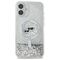 Karl Lagerfeld Liquid Glitter Karl &amp; Choupette Head Magsafe iPhone 16 Plus Case - Clear - Apple Cases - Cases - Techbox