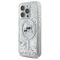 Karl Lagerfeld Liquid Glitter Karl &amp; Choupette Head Magsafe iPhone 16 Pro Case - Clear - Apple Cases - Cases - Techbox