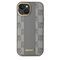 DKNY Leather Checkered Mono Pattern MagSafe iPhone 15 Case - Beige | Techbox