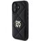 DKNY Quilted Stack Logo iPhone 16 Case - Black | Techbox