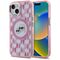 Karl Lagerfeld IML Monogram Karl &amp; Choupette Head MagSafe iPhone 15 Case - Pink | Techbox