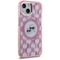 Karl Lagerfeld IML Monogram Karl &amp; Choupette Head MagSafe iPhone 15 Plus Case - Pink | Techbox