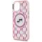 Karl Lagerfeld IML Monogram Karl &amp; Choupette Head MagSafe iPhone 15 Plus Case - Pink | Techbox