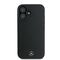 Mercedes Textured And Plain Leather MagSafe case for iPhone 16 - black | Techbox