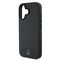 Mercedes Textured And Plain Leather MagSafe case for iPhone 16 - black | Techbox